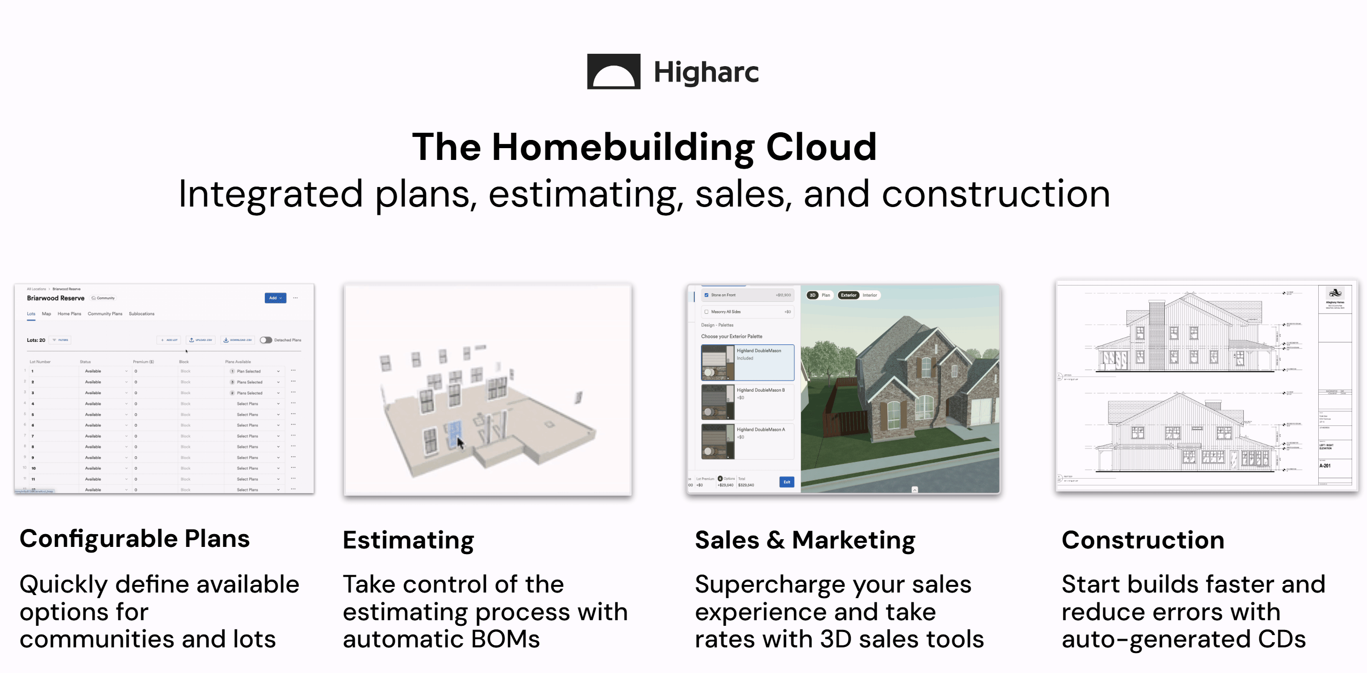 Higharc platform workflow