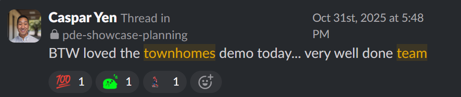 Feedback from Caspar