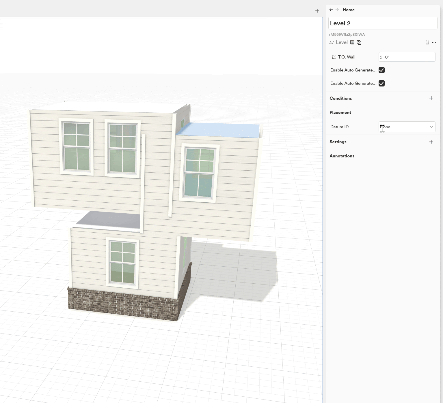 Changing level datums